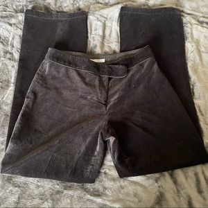 Ann Taylor Women’s Straight Leg Black Velvet Pant Sz 8